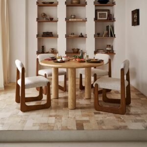 Ashen Round Dining Table 0