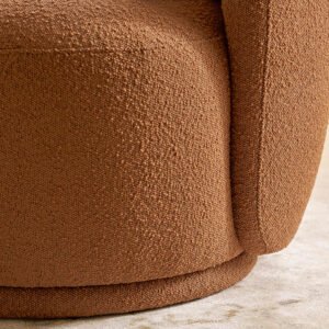 Avery Performance Bouclé Swivel Armchair 5