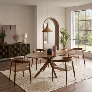 Brighton Oval Dining Table with Austen Chair Set 0