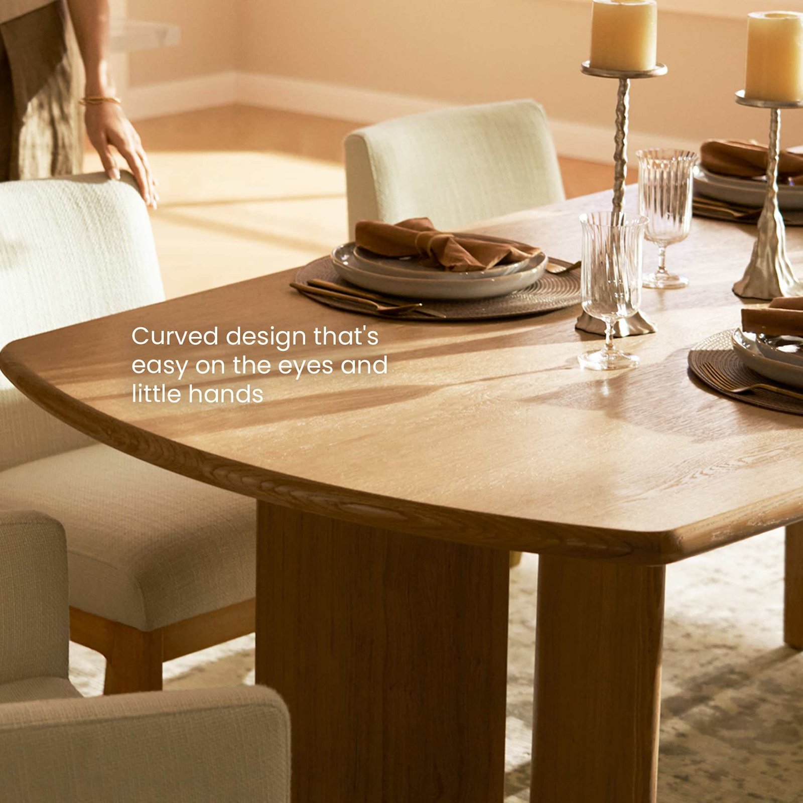 Posey Dining Table with Bench Set 3
