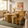 Posey Dining Table with Bench Set 0