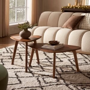 Vincent Nest of 2 Coffee Tables, Walnut 0